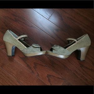 Mudd Wooden Heeled Mary Janes